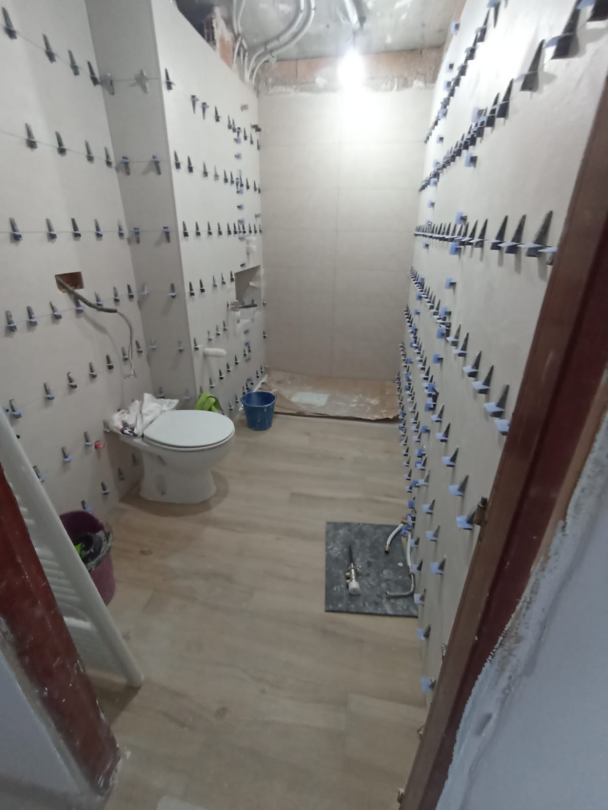 Instalación de azulejos